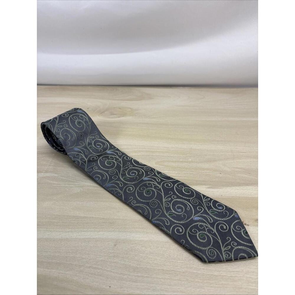 Mens Tie Wembley Necktie Polyester Brown Striped Vtg 60s 70s